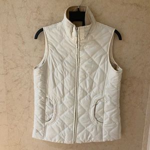 Jane Ashley White puffer vest